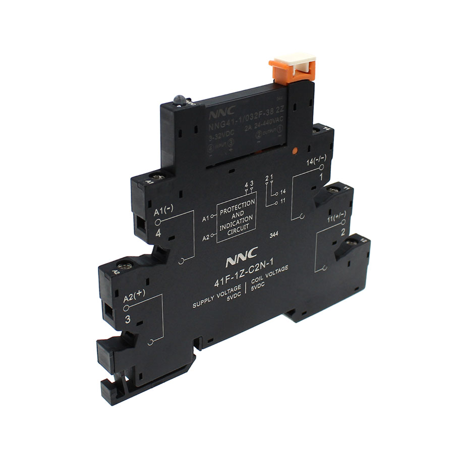 Твердотельное интерфейсное реле NNG41-1/032F-38-D 2A 24-440В выход переменного тока, 1 контакт и индикация работы, 24-440V AC